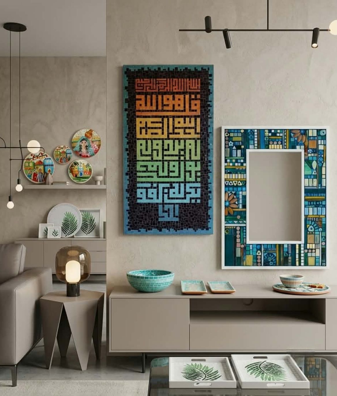 Home اكسسوارات منزلية وديكورات موزاييك يدوية الصنع فاخرة