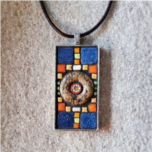 handmade mosaic pendant