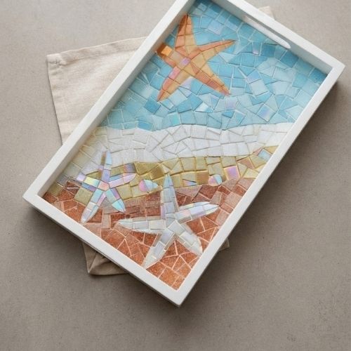 mosaic serving tray for drinks mosaic serving tray