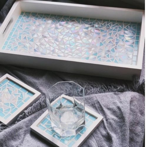 luxuriously designed mosaic serving tray luxuriously designed mosaic serving tray